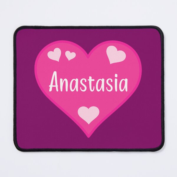 Item preview, Anastasia Name Pink Heart designed and sold by Jeallan Designs.