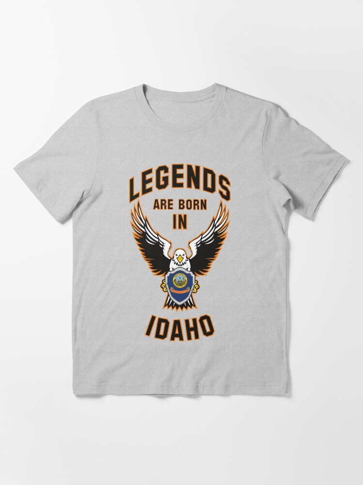 Alternate view of Legends are born in Idaho Essential T-Shirt