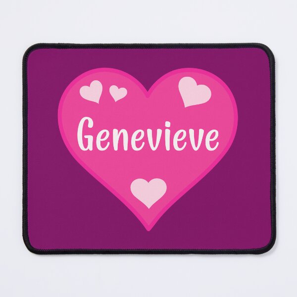 Item preview, Genevieve Name Pink Heart designed and sold by Jeallan Designs.