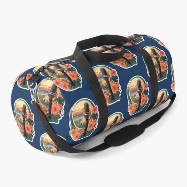 Item preview, DJ Microphone on a Sunny Beach with Hawaiian Flowers at Sunset designed and sold by NautiChic.