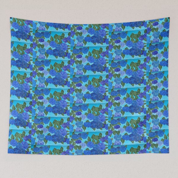 Item preview, Blue hydrangea flowers  designed and sold by Ruth Breen Artwork .