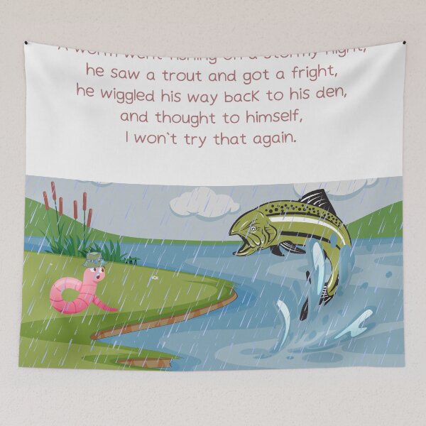 Item preview, fishy worm designed and sold by YourPattern.