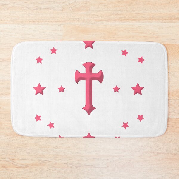 Item preview, cross with stars pattern - zig zag pink designed and sold by ZechJohnRB.