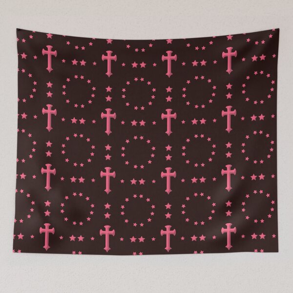 Item preview, cross with stars pattern - zig zag pink designed and sold by ZechJohnRB.