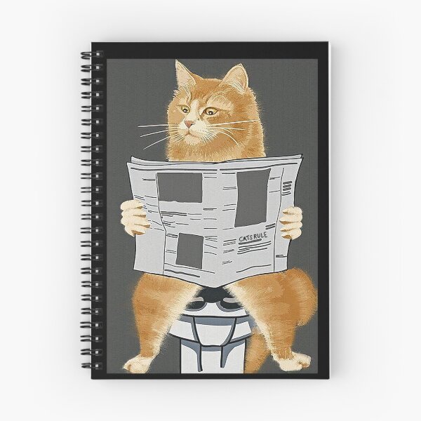 Item preview, cat reading the newspaper designed and sold by SameeraDammeyer.