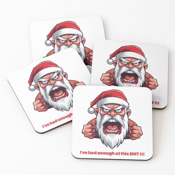 Item preview, Angry Santa - I've had enough of this Shit !!! designed and sold by Totalthrive.