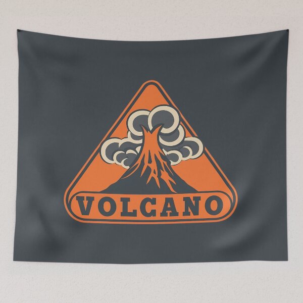 Item preview, Volcano Warning Sign designed and sold by FlexYourMind.