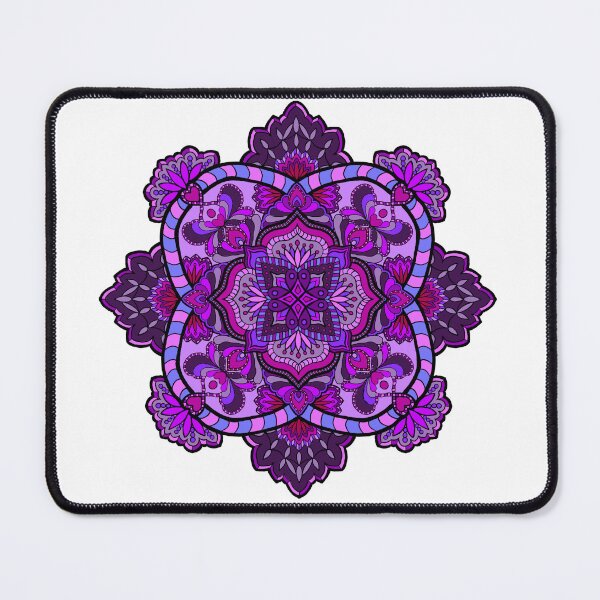 Item preview, Hearts Mandala- Hand drawn design- Purple vibes designed and sold by lisdalia.
