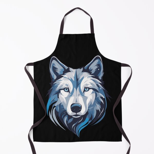 Item preview, Vector blue wolf head designed and sold by twisted-dot.