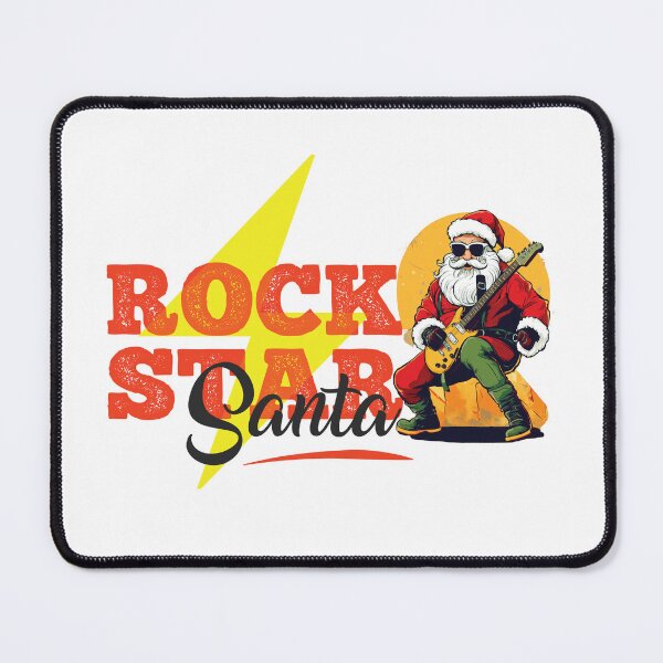 Item preview, rockstar, santa, santaclause, christmas, christmassanta, electricguittar,  designed and sold by Designstation74.