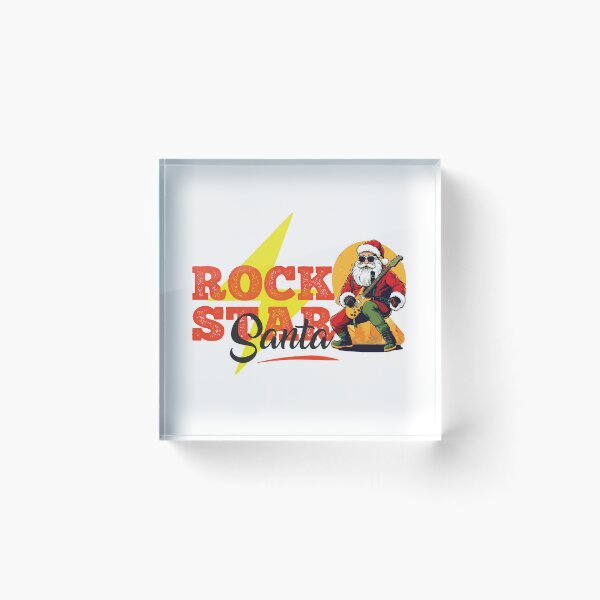 Item preview, rockstar, santa, santaclause, christmas, christmassanta, electricguittar, designed and sold by Designstation74.