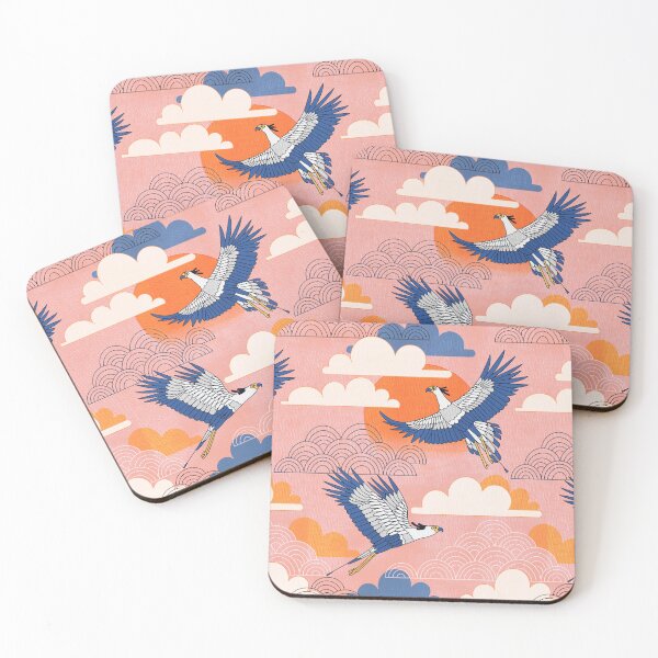 Item preview, Bold Oriental Style Secretary Birds - Paradise Palette designed and sold by TigaTiga.