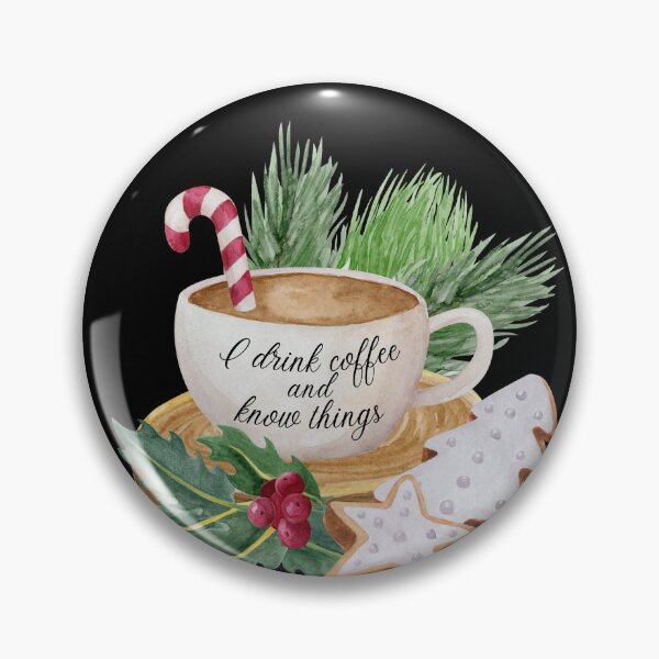 Item preview, I drink coffee and know things. Funny gift for friends. designed and sold by Krzysztof Siwek.