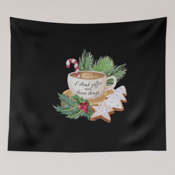 Item preview, I drink coffee and know things. Funny gift for friends. designed and sold by Krzysztof Siwek.
