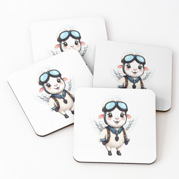 Item preview, cute sheep pilot  designed and sold by Ella_Sketch.