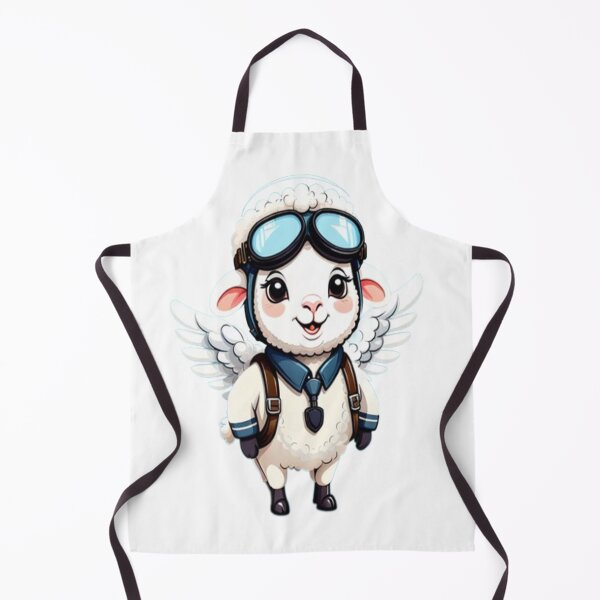 Item preview, cute sheep pilot  designed and sold by Ella_Sketch.