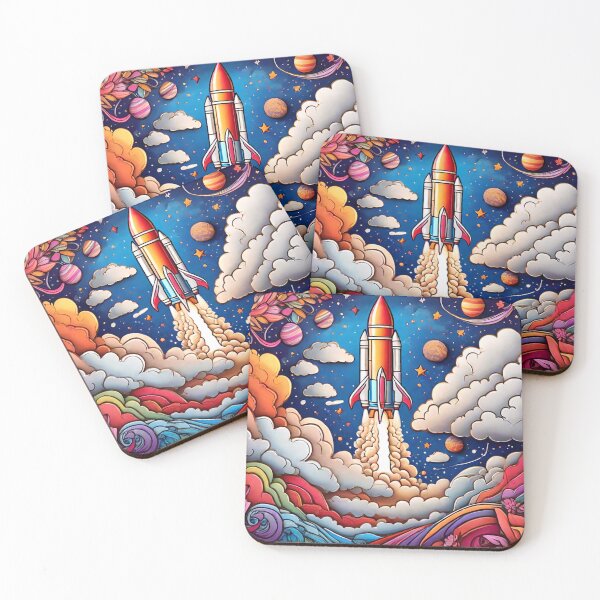 Item preview, Skyward Sojourn: Coloring the Rocket's Journey (141) designed and sold by WASjourney.
