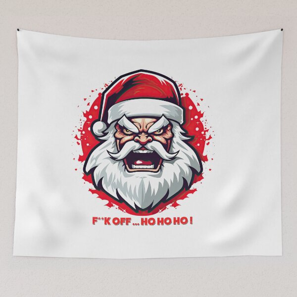 Item preview, Angry Santa - F**K OFF ... HO HO HO !!! designed and sold by Totalthrive.