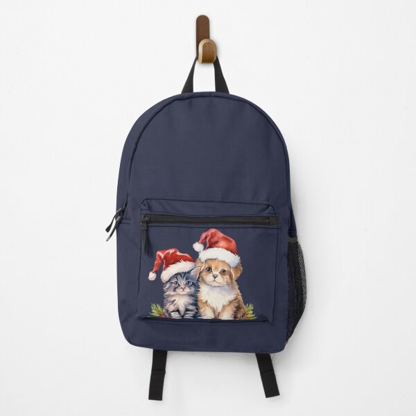 Item preview, Digital png file,Cute Dog and Cat wearing Santa hats designed and sold by DeepDrop Studio.