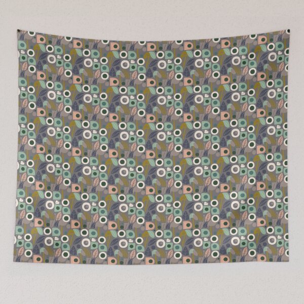 Artikelvorschau, Muted Summer / Soft Summer pattern, skin-tone matching, personal color analysis, PCA, mid-century modern entworfen und verkauft von look4seasons.