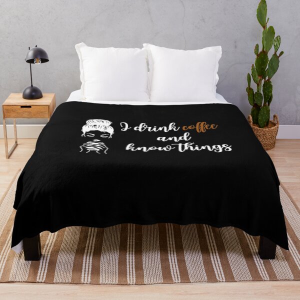 Item preview, I drink coffee and know things. Funny gift for friends. designed and sold by Krzysztof Siwek.