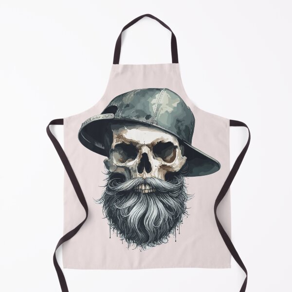 Item preview, bearded skull designed and sold by gkhanco.