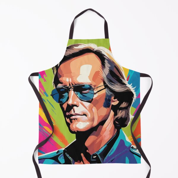 Item preview, Artistic digital portrait inspired by Peter Fonda on colorful pop art background designed and sold by clon-dot-net.