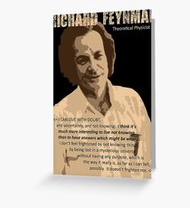 Richard P. Feynman, Theoretical Physicist (Sepia) Greeting Card