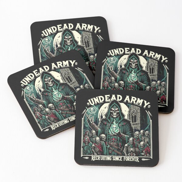Item preview, Necromancers and undead army in the old cemetery: 'Recruiting since forever designed and sold by darkfantasy-atk.