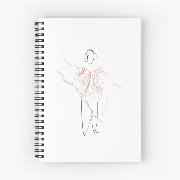 Item preview, Human with blurred torso (colors + black / white background) designed and sold by MentaLee.