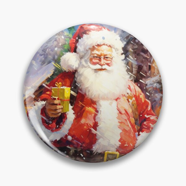 Item preview, Santa Claus,Oil painting,Festive illustration for Christmas designed and sold by Mickeymouse2023.