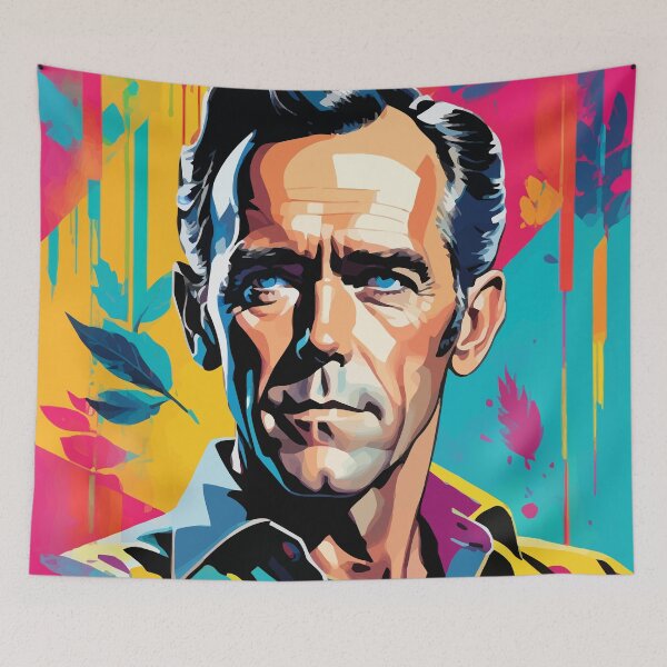 Item preview, Artistic digital portrait inspired by Henry Fonda on pop art background designed and sold by clon-dot-net.