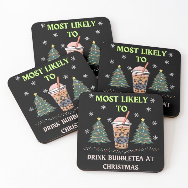 Item preview, Most Likely To Drink Bubble Tea At Christmas designed and sold by MindSmith.