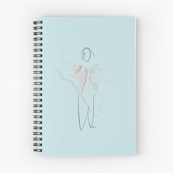 Item preview, Human with blurred torso (colors + black / blue background) designed and sold by MentaLee.