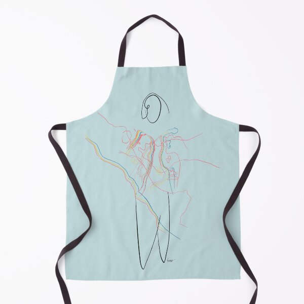 Item preview, Human with blurred torso (colors + black / blue background) designed and sold by MentaLee.