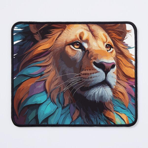 Item preview, A lion Peacock in Rainbow designed and sold by fuhadislam.