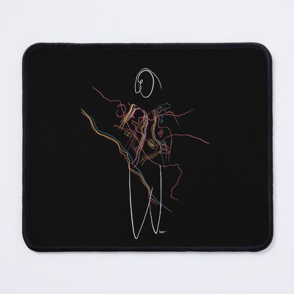 Item preview, Human with blurred torso (colors + white / black background) designed and sold by MentaLee.