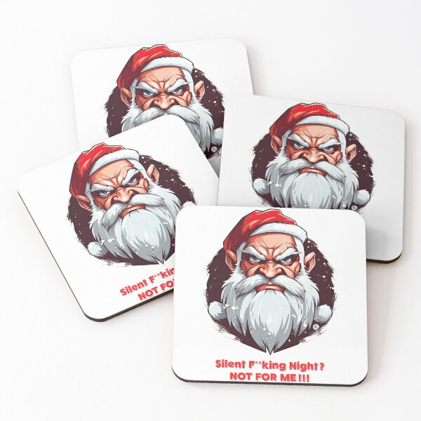 Item preview, Angry Santa - Silent F**king Night designed and sold by Totalthrive.