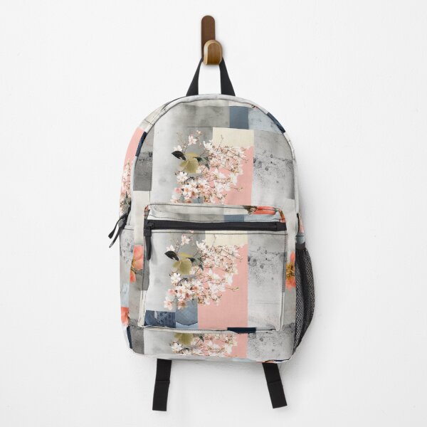 Item preview, Pastel Petals and Concrete Geometry - an Urban Botanic Abstraction Pattern designed and sold by Dazzling Studio Art.