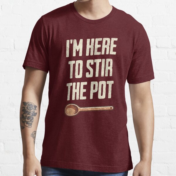 Item preview, "I'm Here to Stir the Pot" - Quirky Kitchen Humor TroubleMaker designed and sold by lunaticbear.