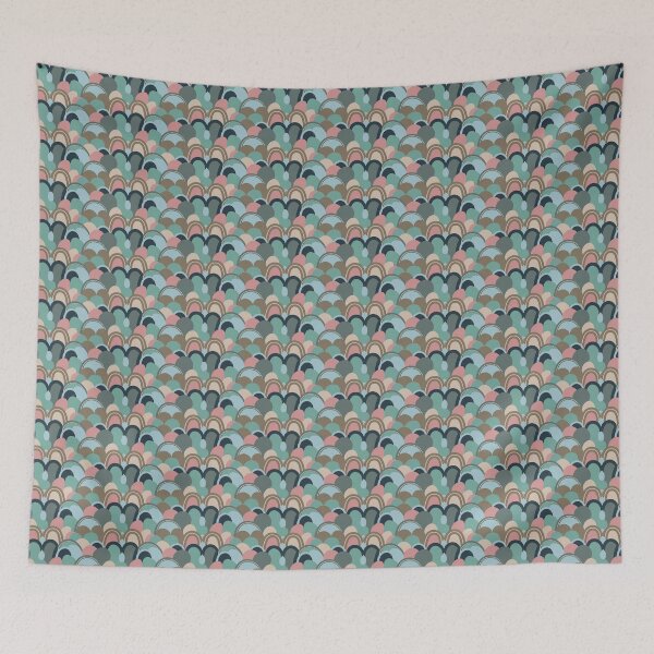 Aperçu de l'œuvre Muted Summer / Soft Summer pattern, skin-tone matching, personal color analysis, PCA, mid-century modern créée et vendue par look4seasons.