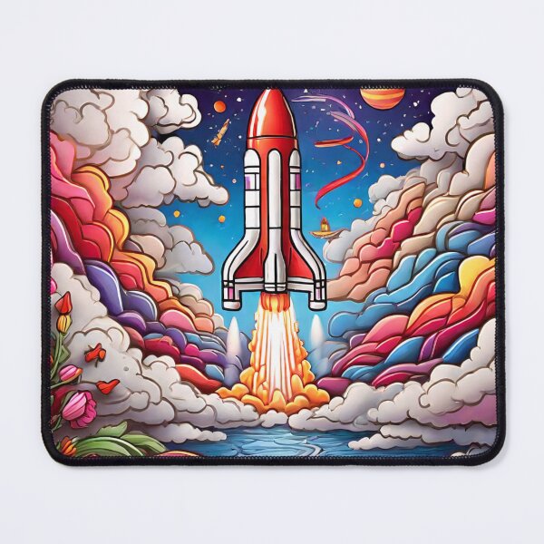 Item preview, Rocketing through Cloudscapes: A Coloring Spectacle (142) designed and sold by WASjourney.