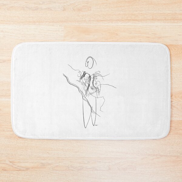 Item preview, Human with blurred torso (black / white background) designed and sold by MentaLee.