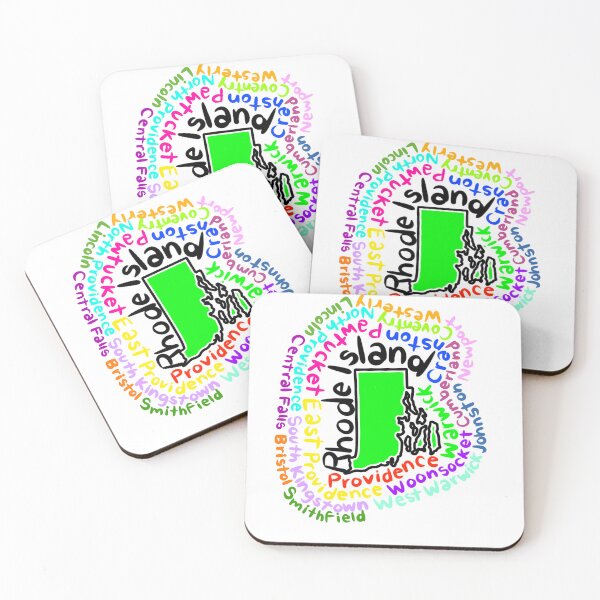 Item preview, Rhode Island map with names designed and sold by Maws25.