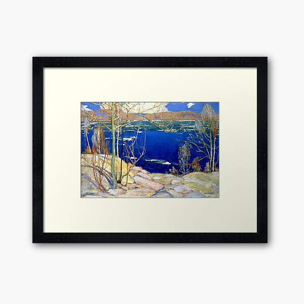 Spring Ice, fine art painting by Tom Thomson Framed Art Print