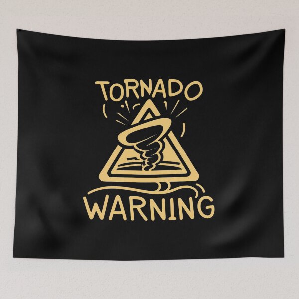 Item preview, Tornado Warning Road Sign designed and sold by FlexYourMind.