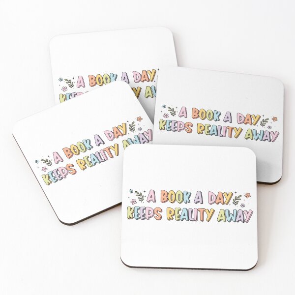 Item preview, A Book A Day Keeps Reality Away Waterproof Sticker Book Lover Spicy Book Bookish Gift Book Stickers Gifts for Readers Book Gifts Reading Sticker Tumbler Stickers  designed and sold by SouQ-Art.