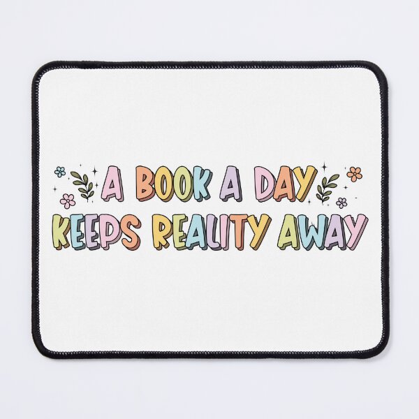 Item preview, A Book A Day Keeps Reality Away Waterproof Sticker Book Lover Spicy Book Bookish Gift Book Stickers Gifts for Readers Book Gifts Reading Sticker Tumbler Stickers designed and sold by SouQ-Art.