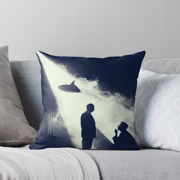 Item preview, Hitchcockian Shadows: A Suspenseful Scene designed and sold by ArtwaveEmporium.