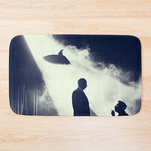 Item preview, Hitchcockian Shadows: A Suspenseful Scene designed and sold by ArtwaveEmporium.